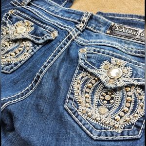 LA idol USA embellished jeans